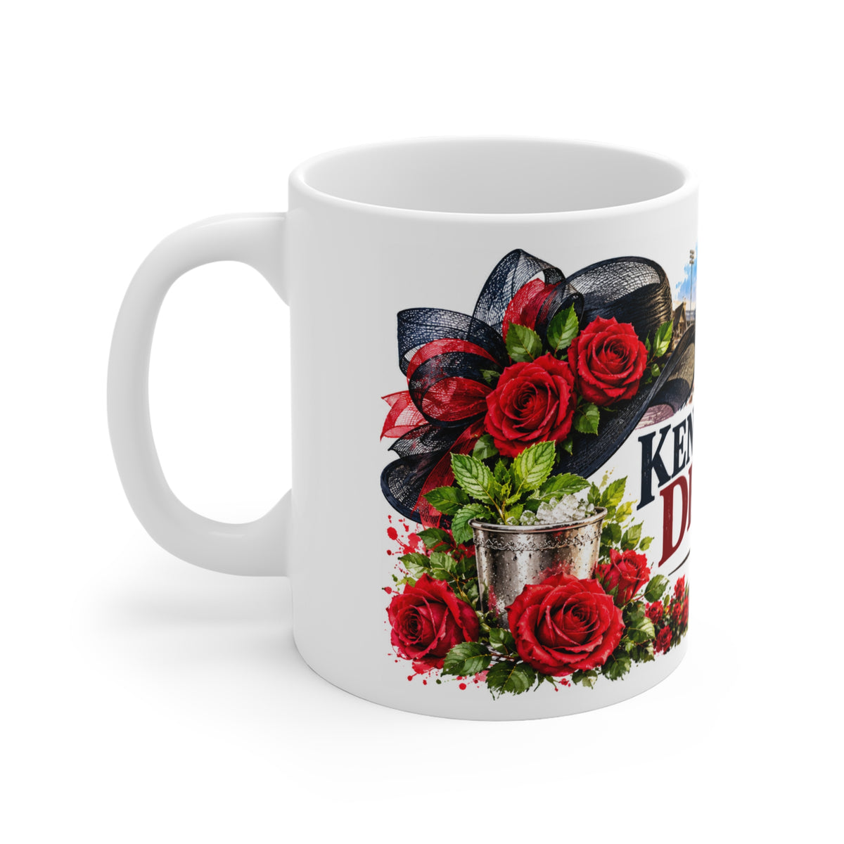 Kentucky Derby 11oz Coffee Mug – Roses & Churchill Downs Souvenir