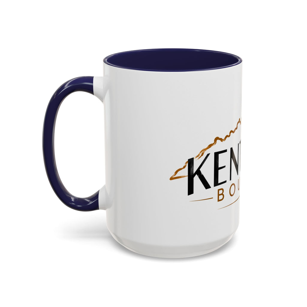 Kentucky Bourbon Accent Coffee Mug — State Outline Coffee Cup (11/15oz)
