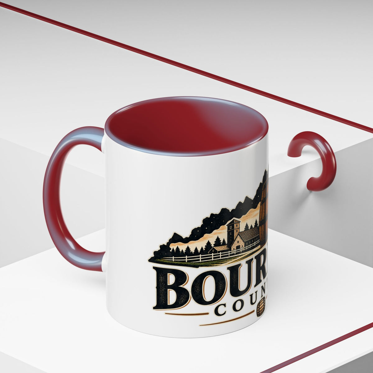 Bourbon Country Accent Coffee Mug — 11/15oz Barrel Design