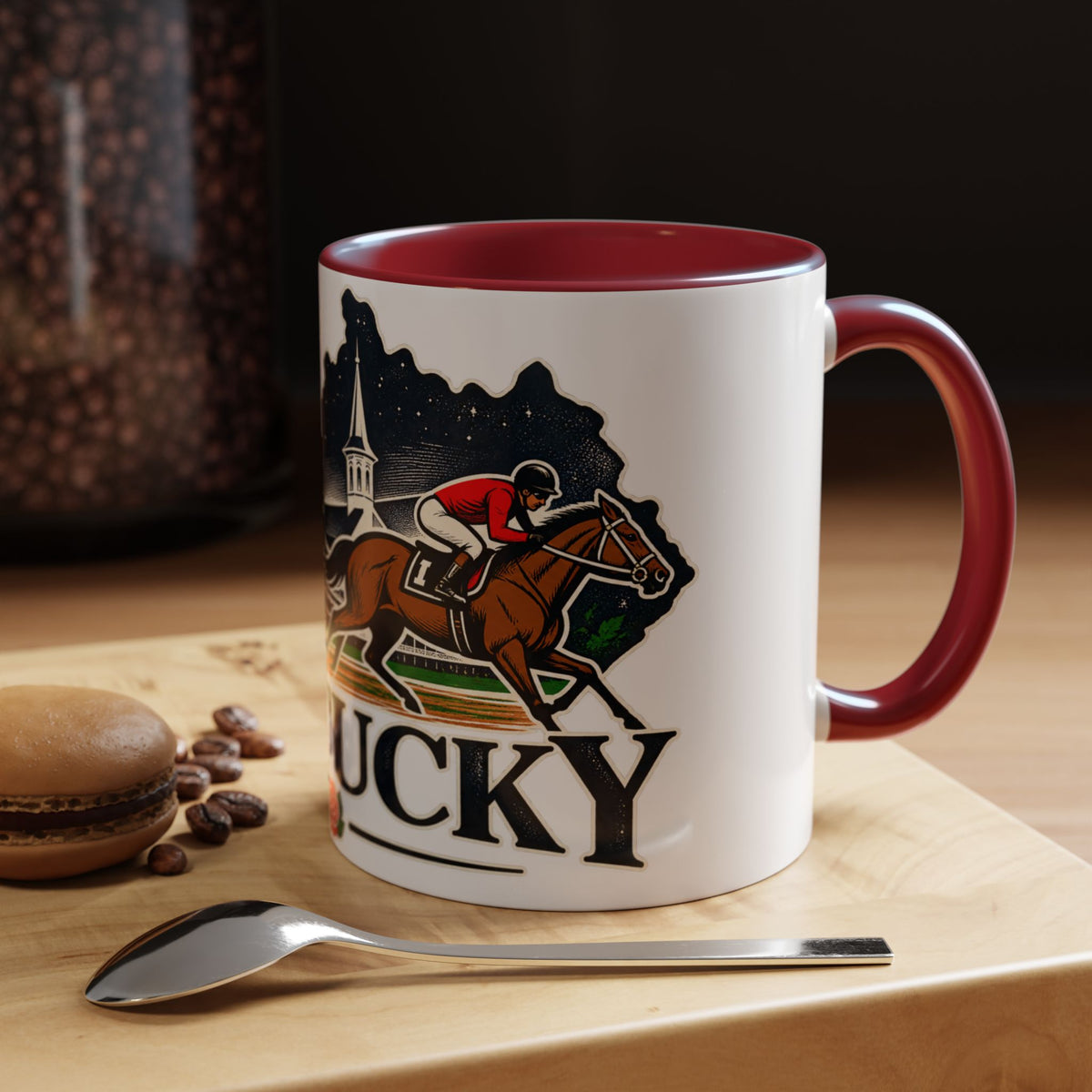 Kentucky Horse Racing Accent Coffee Mug – Derby Roses 11oz/15oz