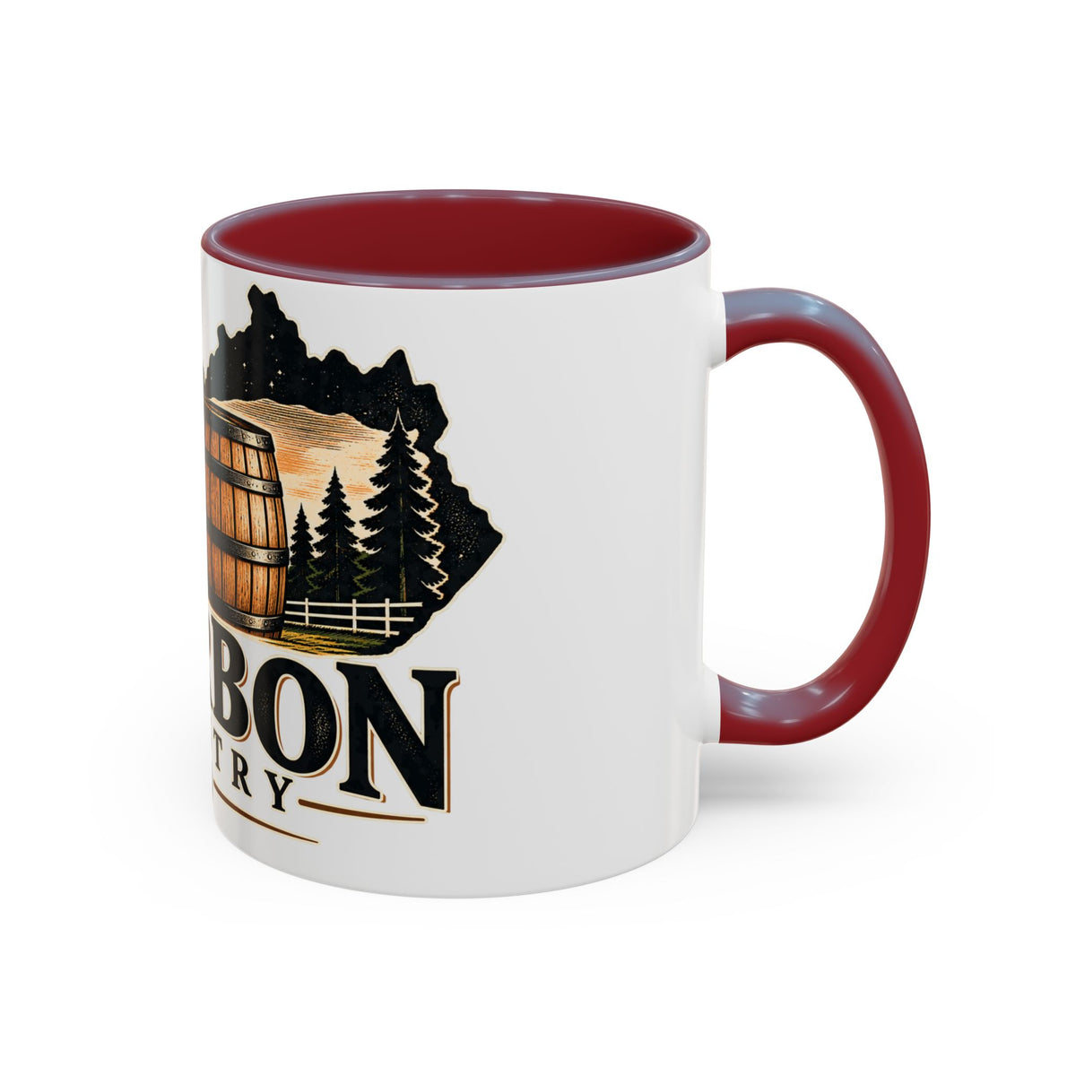 Bourbon Country Accent Coffee Mug — 11/15oz Barrel Design