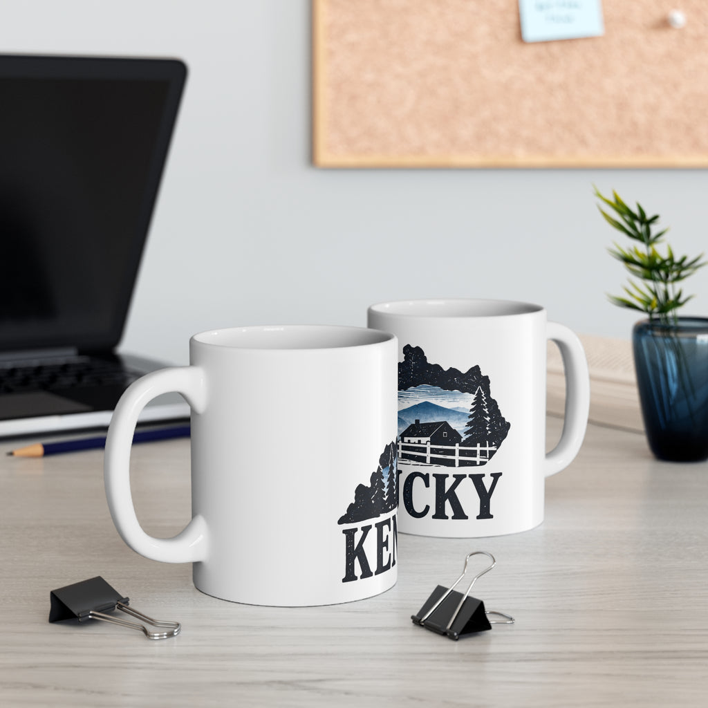 Kentucky Mountain Scenery Coffee Mug – 11oz Scenic State Pride