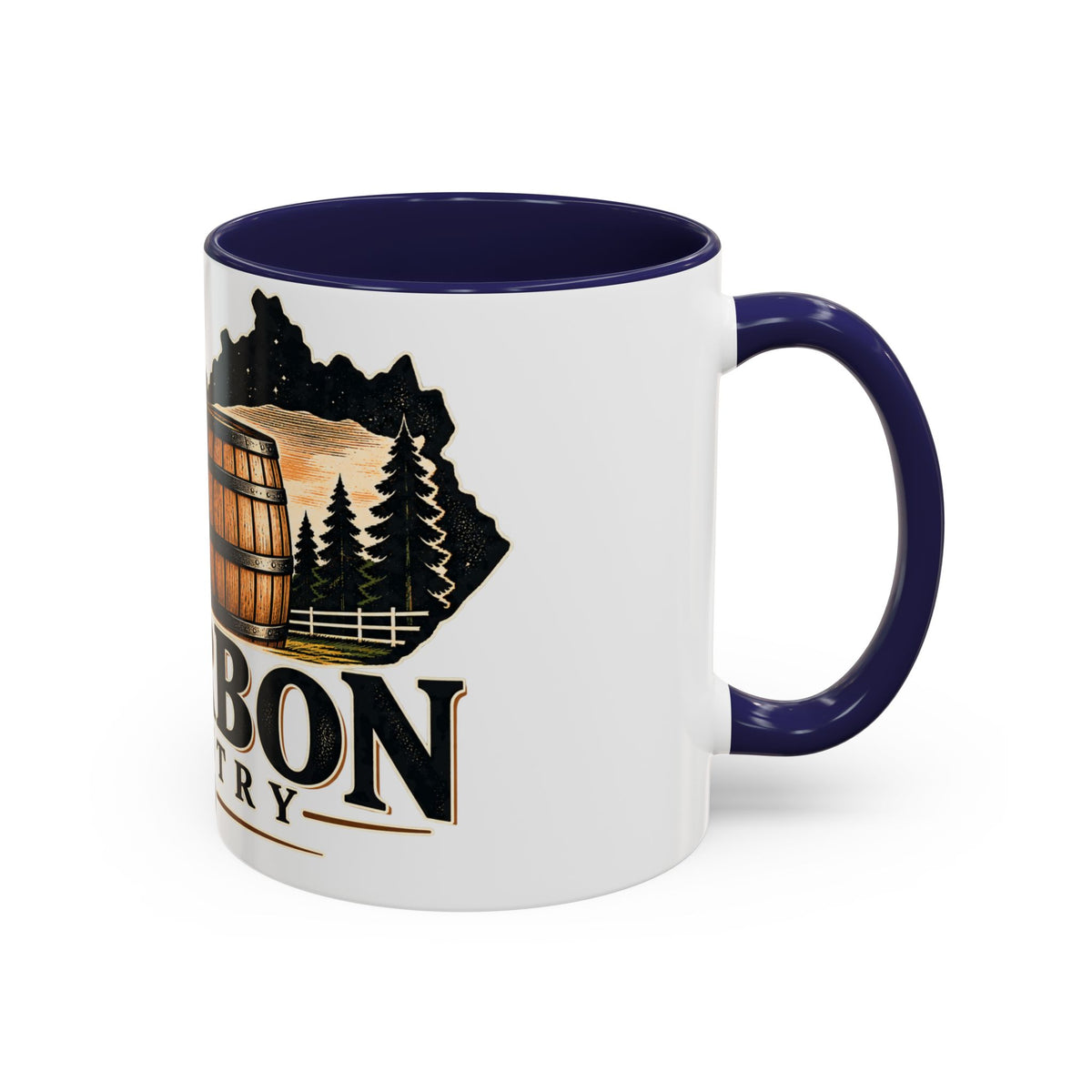 Bourbon Country Accent Coffee Mug — 11/15oz Barrel Design