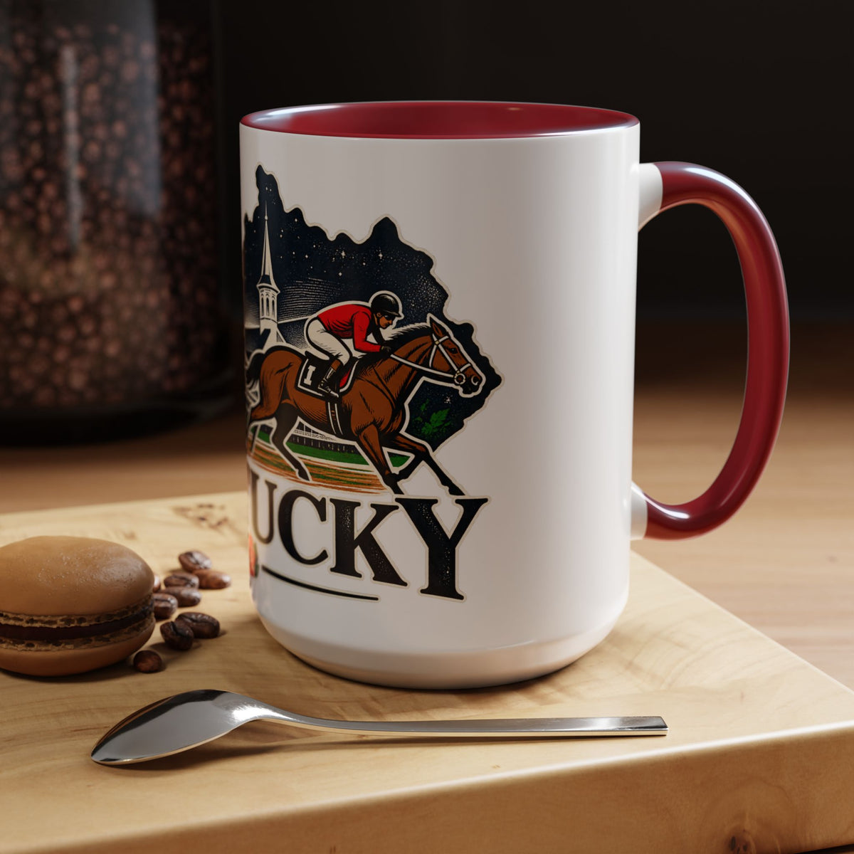 Kentucky Horse Racing Accent Coffee Mug – Derby Roses 11oz/15oz