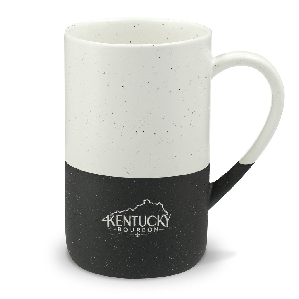 Speckled Wayland Ceramic Mug — 13oz Two-Tone Kentucky Bourbon Engraved Coffee Cup
