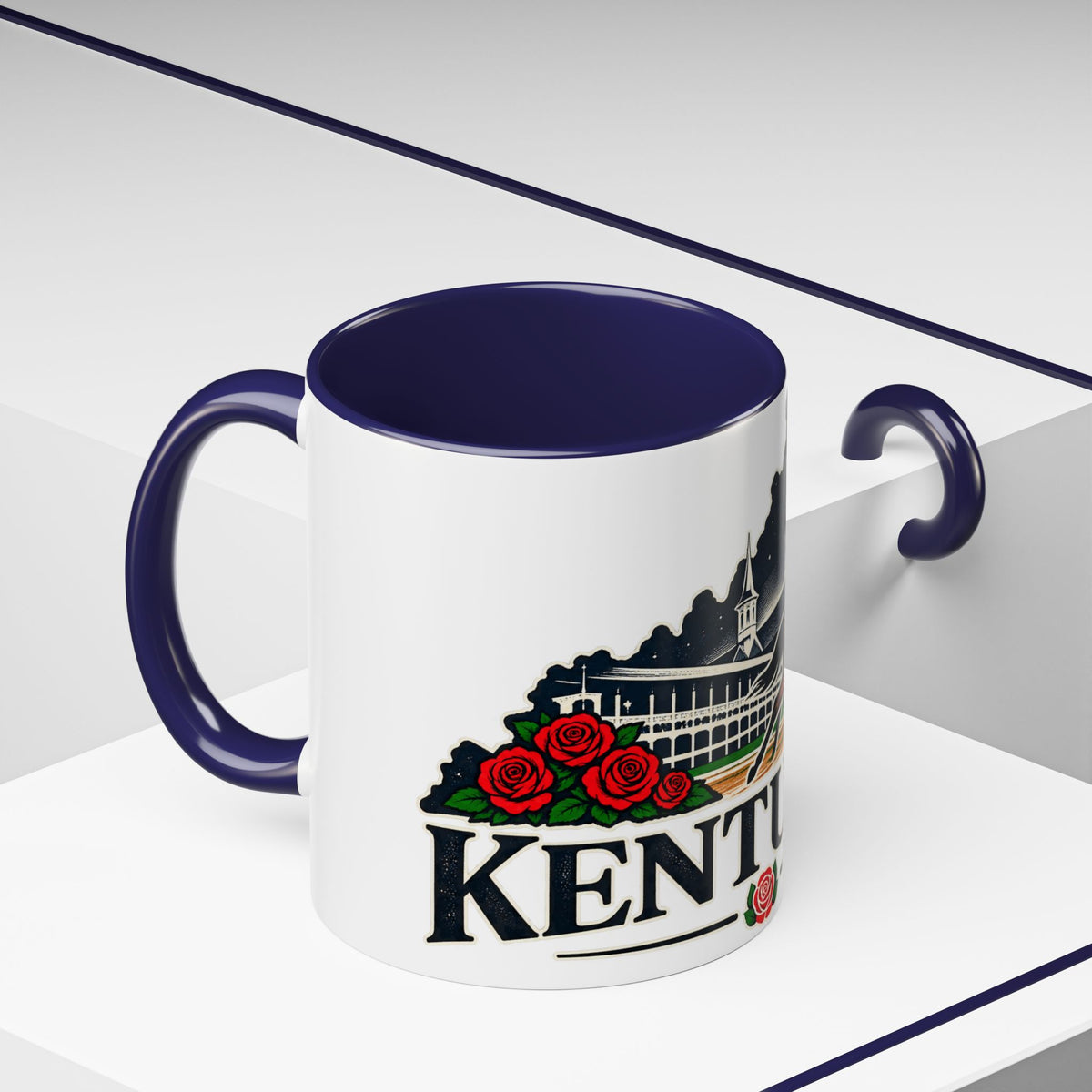 Kentucky Horse Racing Accent Coffee Mug – Derby Roses 11oz/15oz