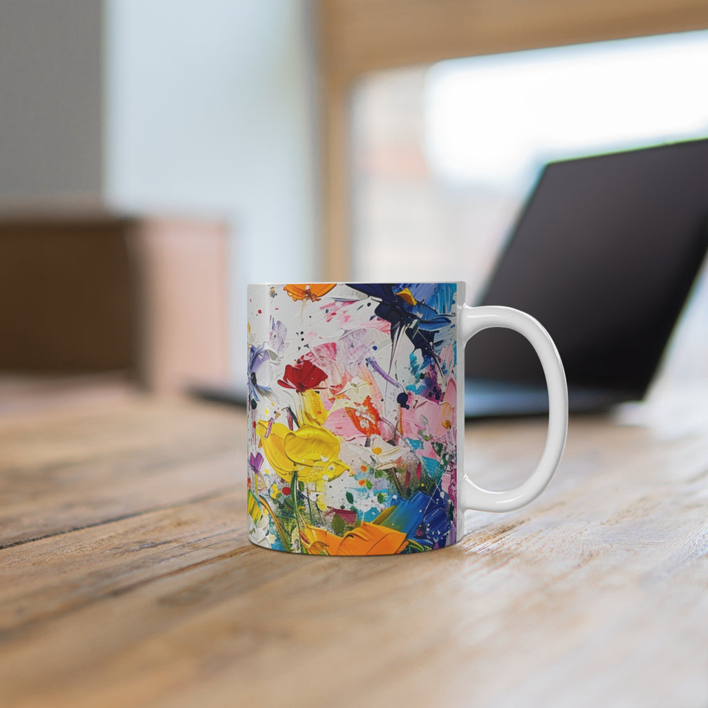 Expressionistic Flowers Mug