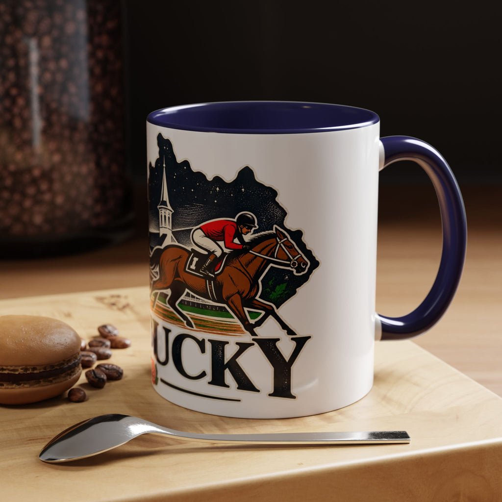 Kentucky Horse Racing Accent Coffee Mug – Derby Roses 11oz/15oz
