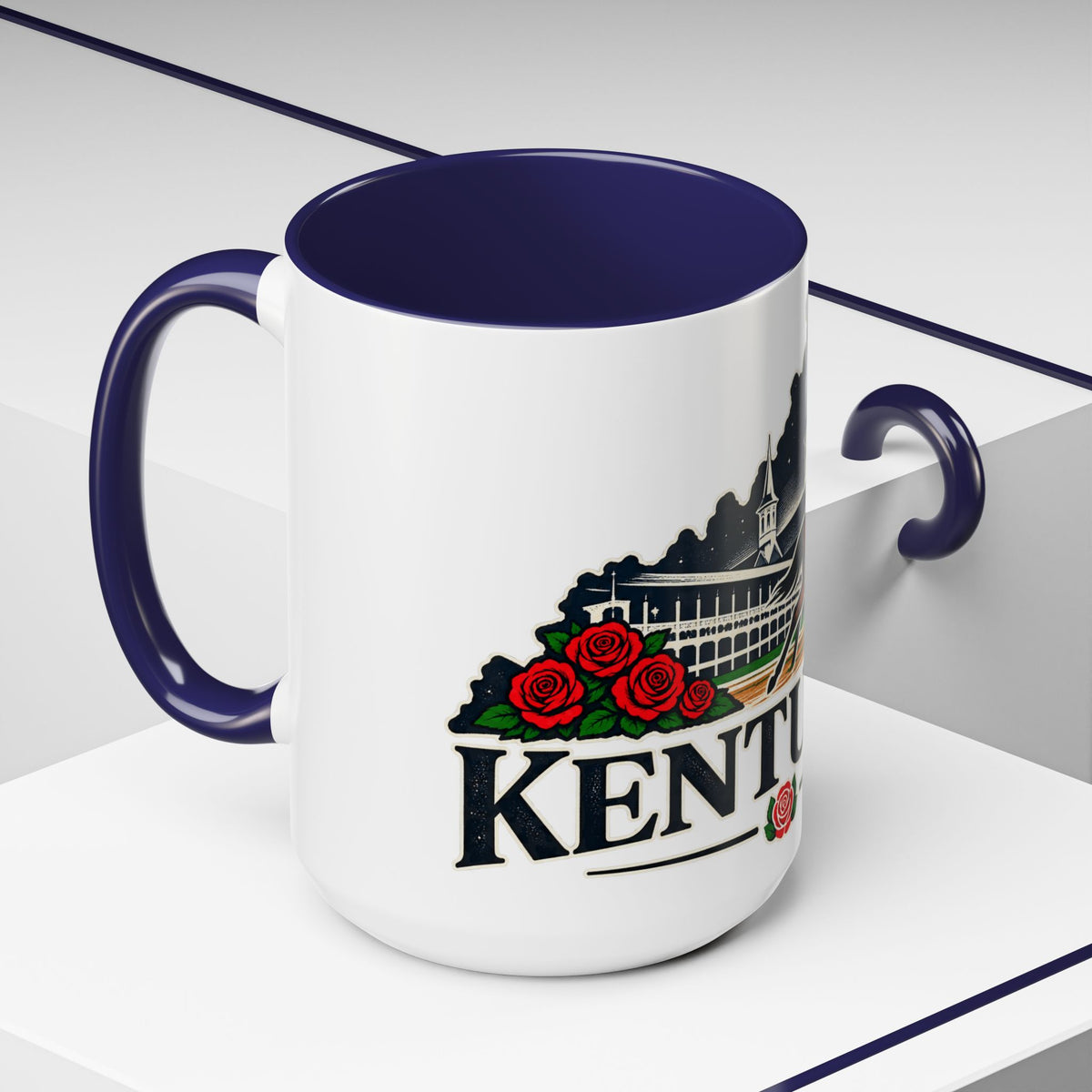 Kentucky Horse Racing Accent Coffee Mug – Derby Roses 11oz/15oz