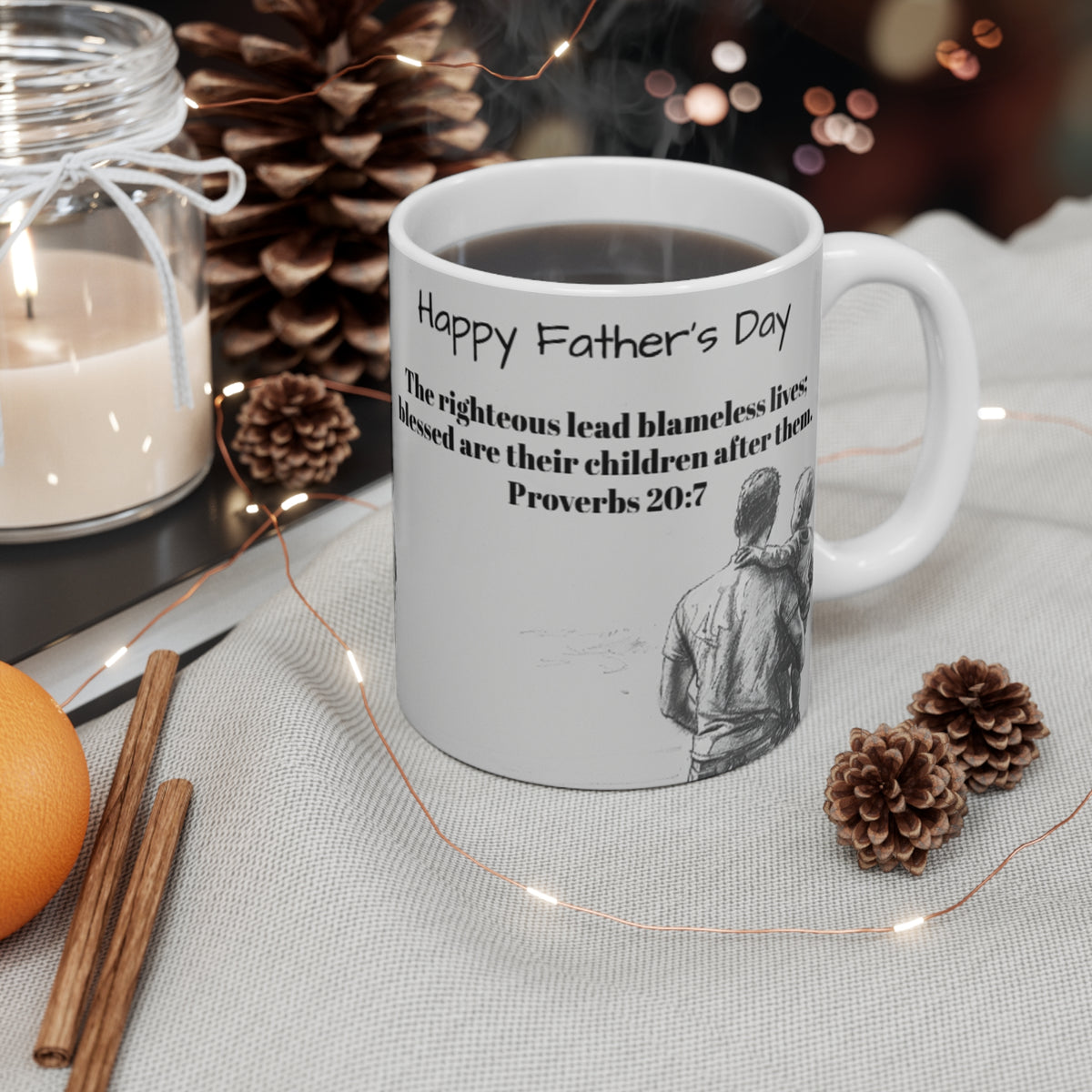 Father's Day Mug - Proverbs 20:7