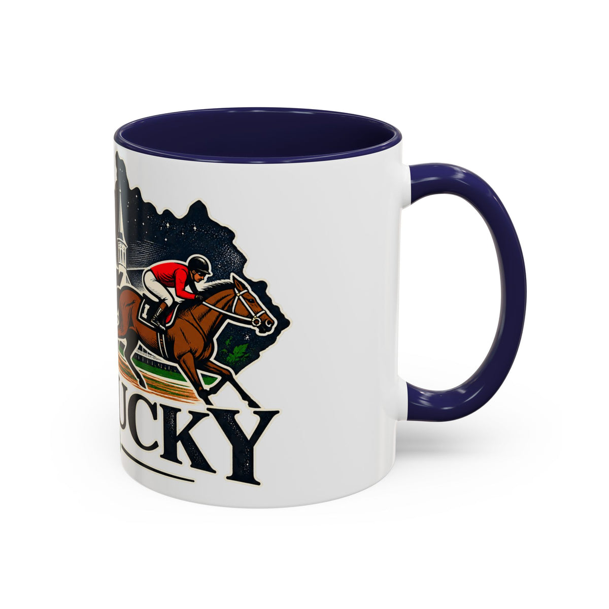 Kentucky Horse Racing Accent Coffee Mug – Derby Roses 11oz/15oz