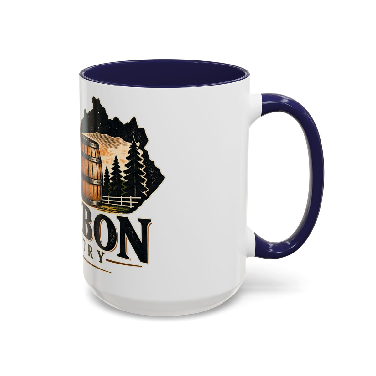 Bourbon Country Accent Coffee Mug — 11/15oz Barrel Design