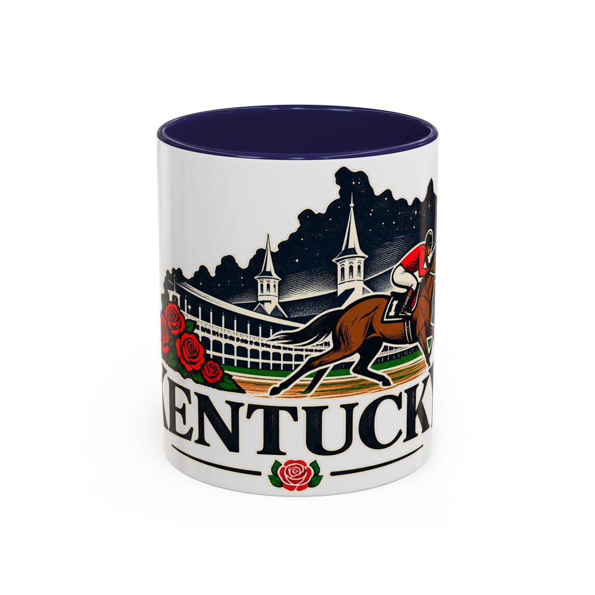 Kentucky Horse Racing Accent Coffee Mug – Derby Roses 11oz/15oz