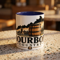 Bourbon Country Accent Coffee Mug — 11/15oz Barrel Design