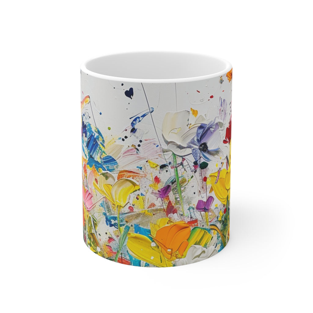 Expressionistic Flowers Mug