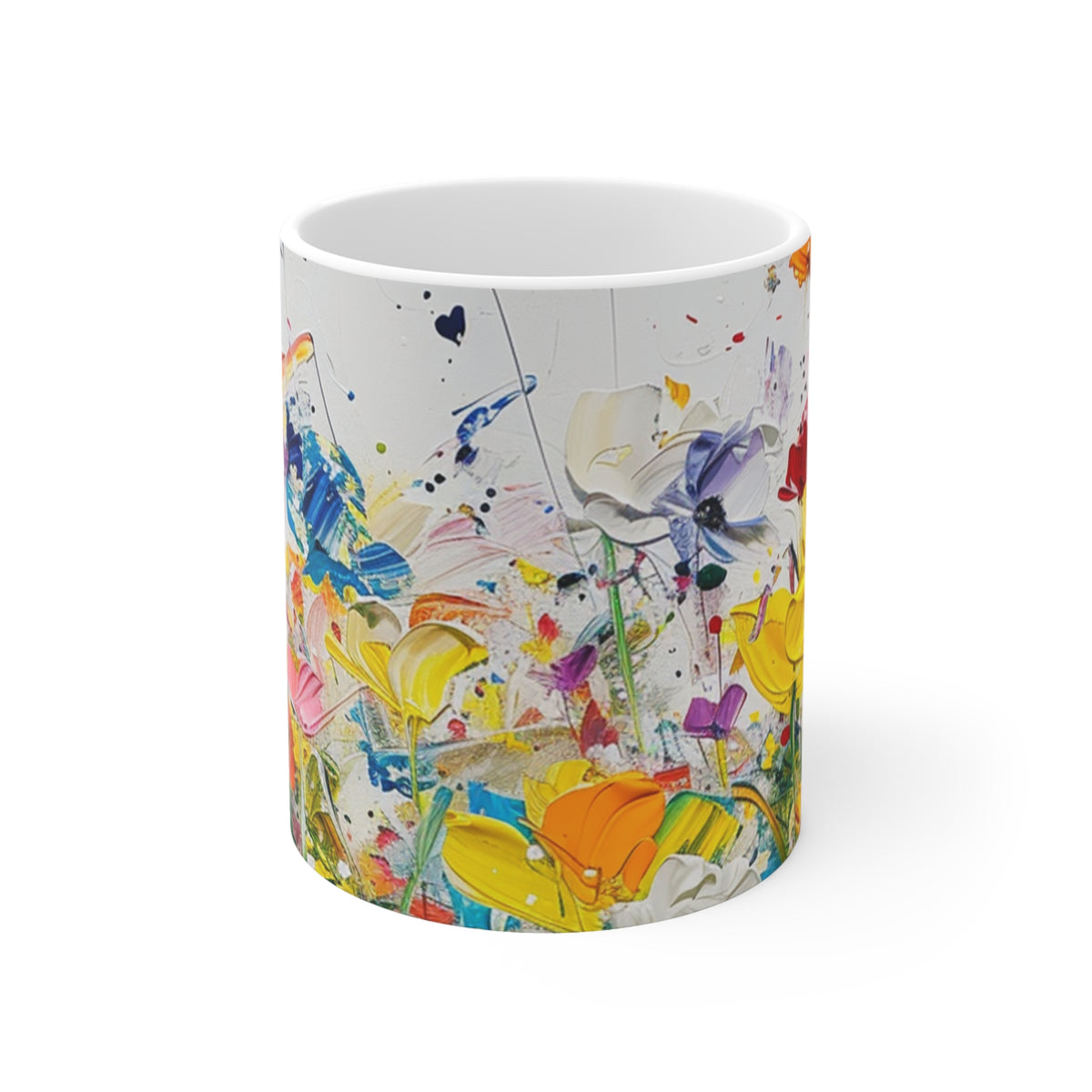 Expressionistic Flowers Mug