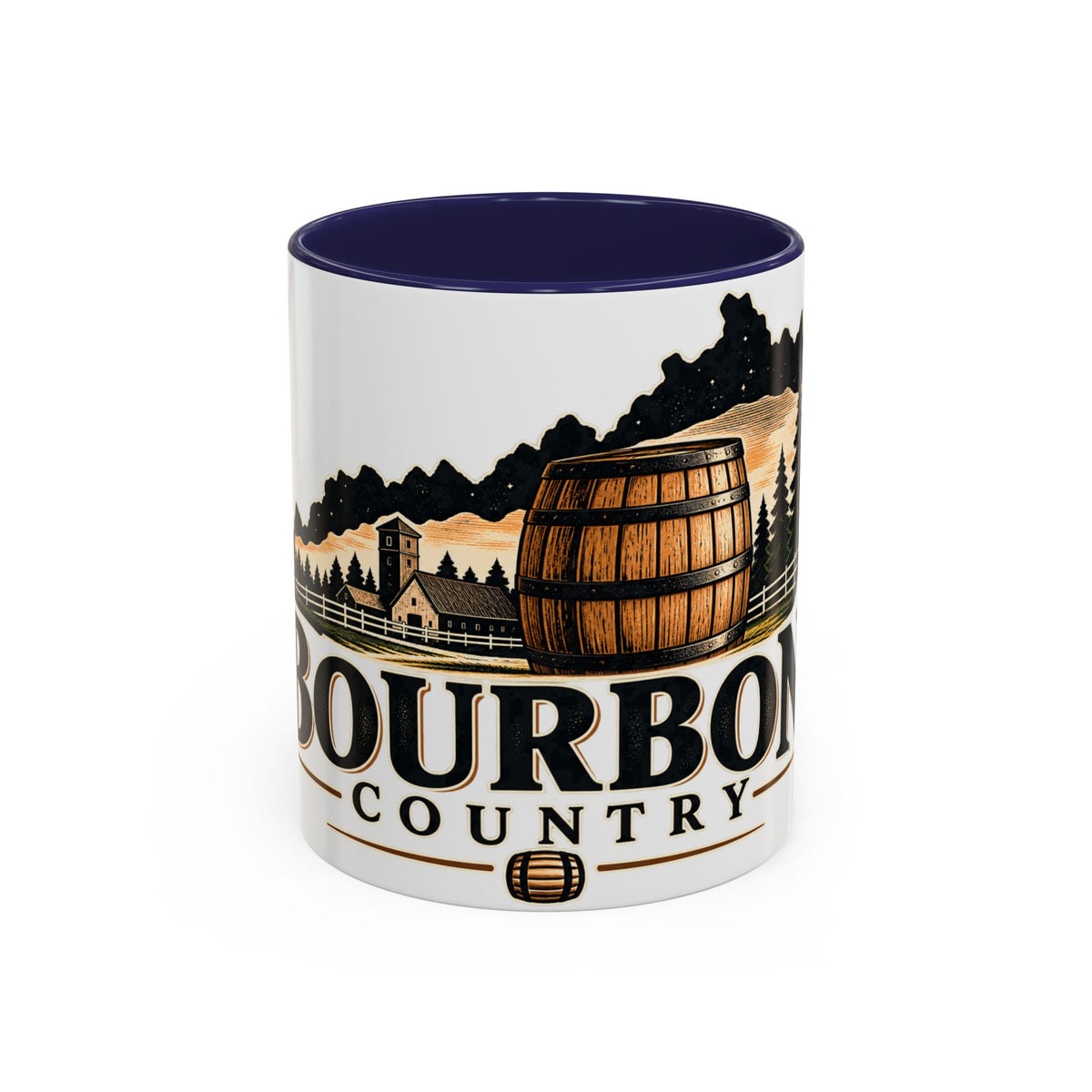 Bourbon Country Accent Coffee Mug — 11/15oz Barrel Design