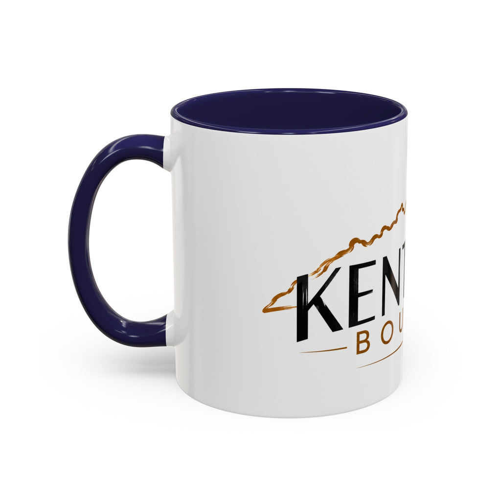 Kentucky Bourbon Accent Coffee Mug — State Outline Coffee Cup (11/15oz)