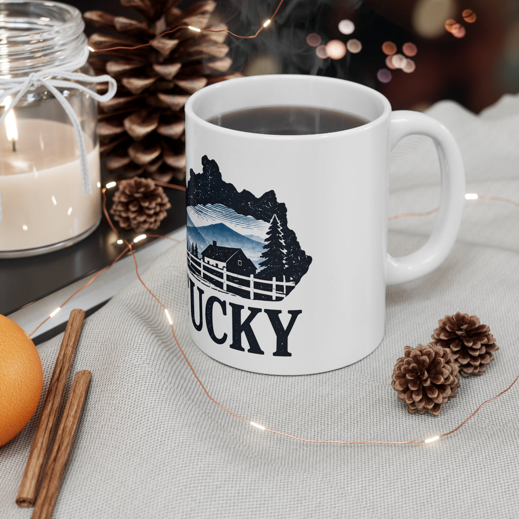 Kentucky Mountain Scenery Coffee Mug – 11oz Scenic State Pride