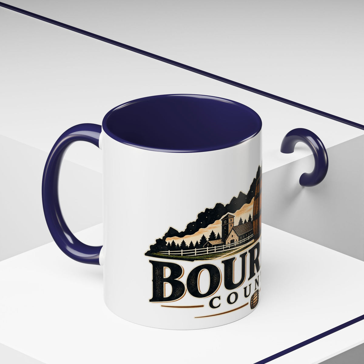 Bourbon Country Accent Coffee Mug — 11/15oz Barrel Design