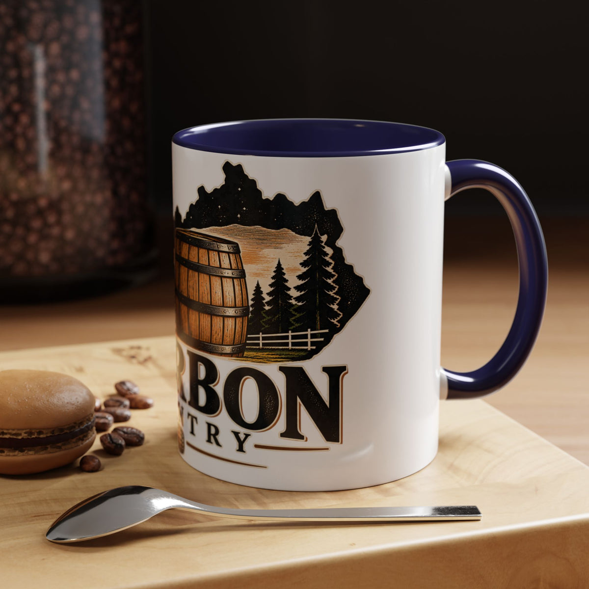 Bourbon Country Accent Coffee Mug — 11/15oz Barrel Design