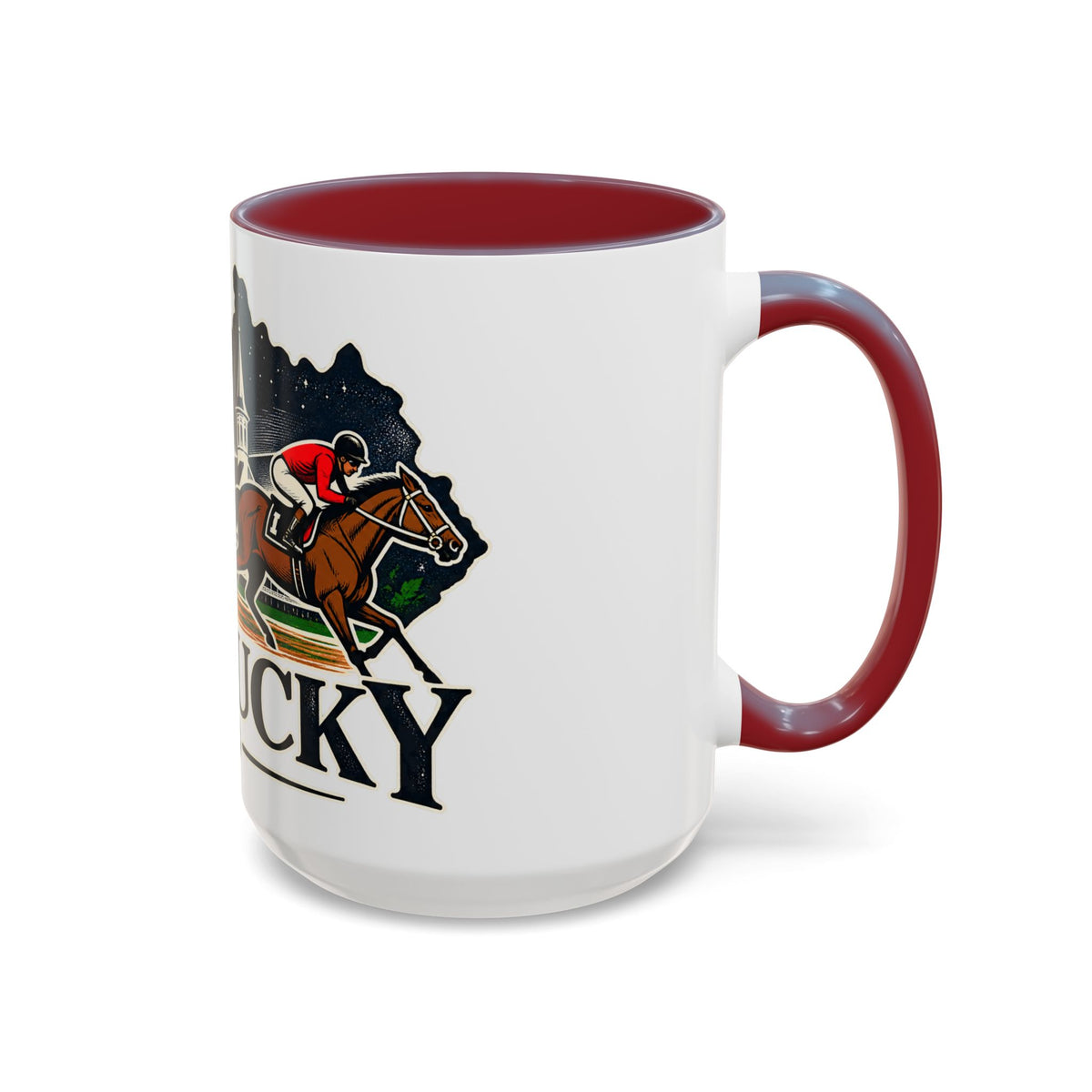 Kentucky Horse Racing Accent Coffee Mug – Derby Roses 11oz/15oz