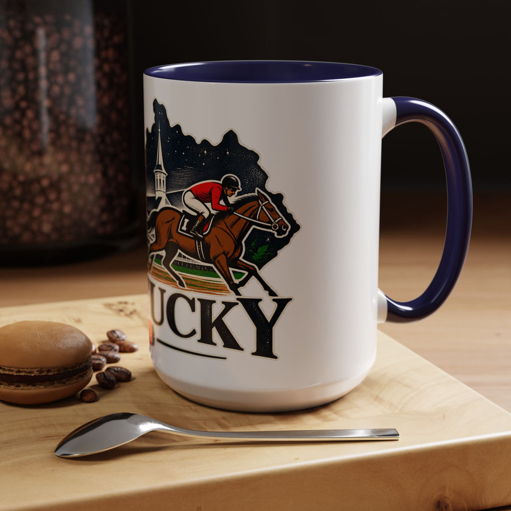 Kentucky Horse Racing Accent Coffee Mug – Derby Roses 11oz/15oz