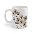 Transparent Flowers Mug, Watercolor Wildflowers Coffee Mug, Gift for her, Spring Mug