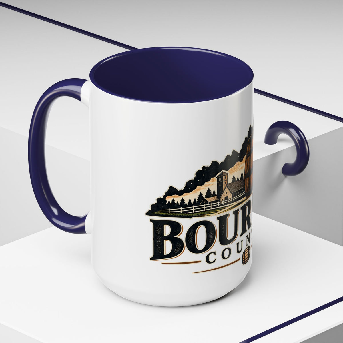 Bourbon Country Accent Coffee Mug — 11/15oz Barrel Design