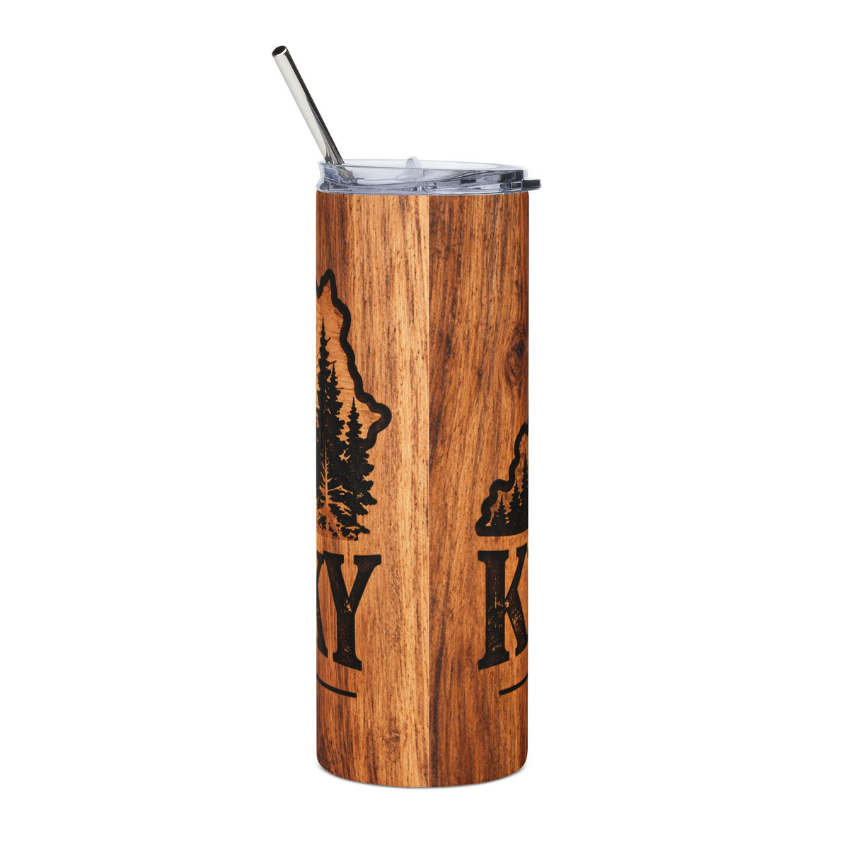 Kentucky Woodgrain 20oz Stainless Steel Tumbler — Mountain & Pine Travel Cup