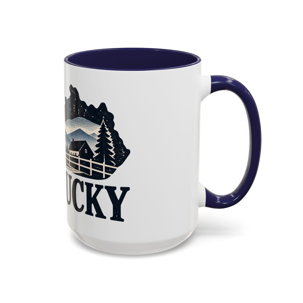 Kentucky Scenic Accent Coffee Mug — Mountain Farm Landscape Ceramic Mug (11/15oz)